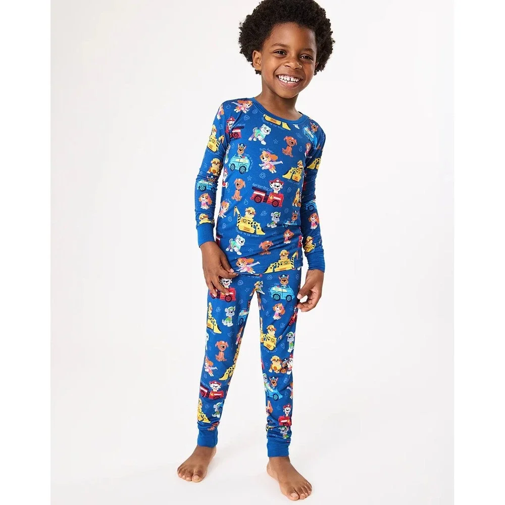 Little Sleepies Paw Patrol Adventure Bay Heroes Two-Piece Pajama Set 2T NWT